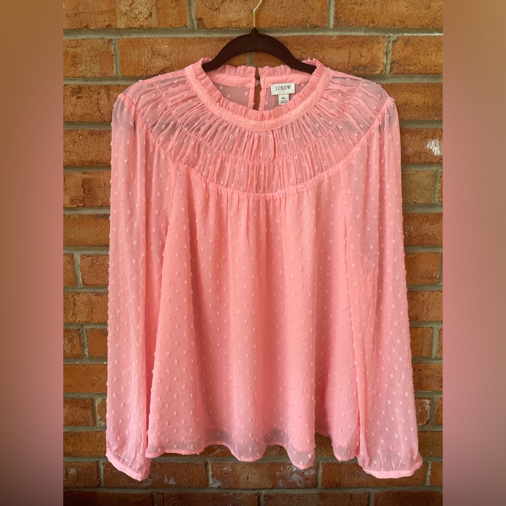 J Crew Pink Blouse